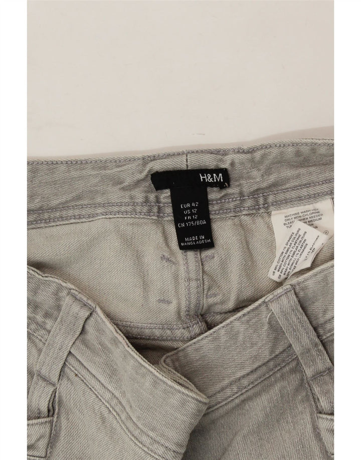 H&M Womens Denim Skirt EU 42 Large W32 Grey Cotton Vintage H&M and Second-Hand H&M from Messina Hembry 