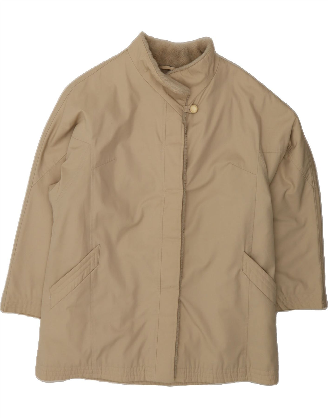 JOLIPEL Womens Sherpa Jacket EU 44 XL Beige Cotton Vintage Jolipel and Second-Hand Jolipel from Messina Hembry 