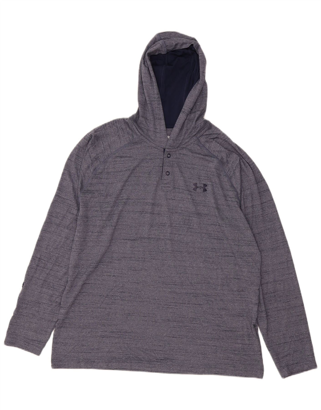 UNDER ARMOUR Muška toplinska oprema s kapuljačom, velika majica dugih rukava, mornarsko plava s pjegama