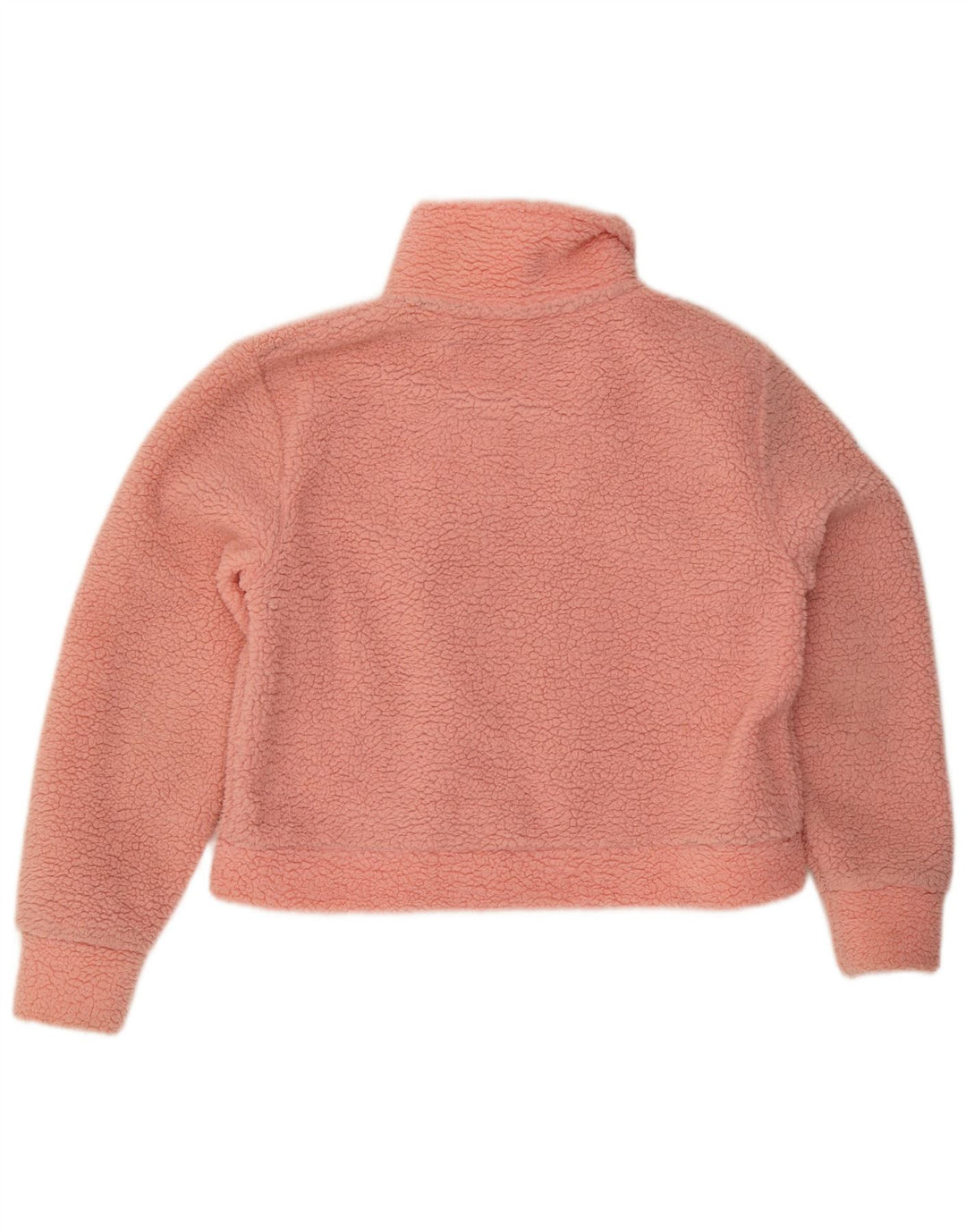 Superdry Womens Teddy Bear Oversized Fleece Jacket UK 10 Small Pink