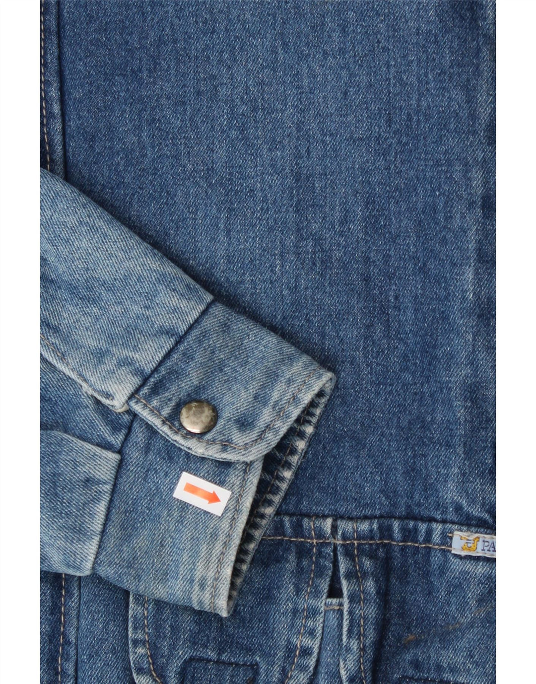 PADDOCK'S Mens Denim Sherpa Jacket UK 36 Small Blue Vintage Paddock's and Second-Hand Paddock's from Messina Hembry 