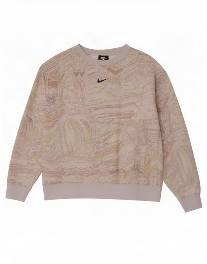 Nike Ženski džemper s abstraktnim uzorkom UK 16 Large Off White