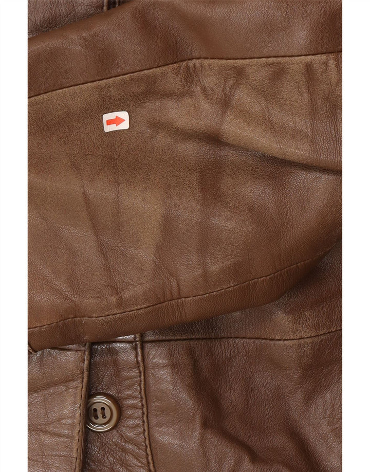 Vintage ženski kožni kaput IT 46 Large Brown Leather