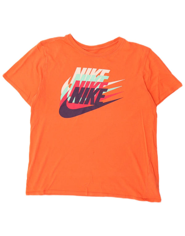 Nike muška majica s grafičkim motivima, veliki narančasti pamuk