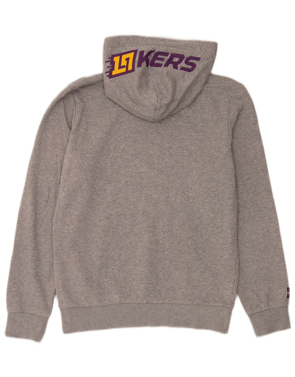 Champion muška majica s kapuljačom s grafičkim motivima Los Angeles Lakers srednje sive boje