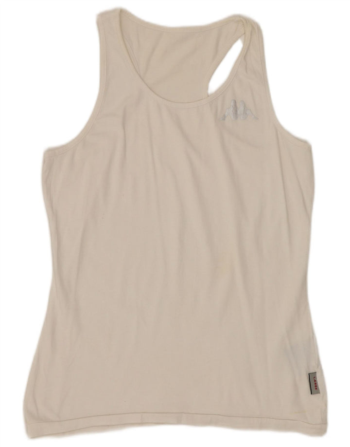 KAPPA ženski prsluk UK 14 Veliki bijeli pamuk