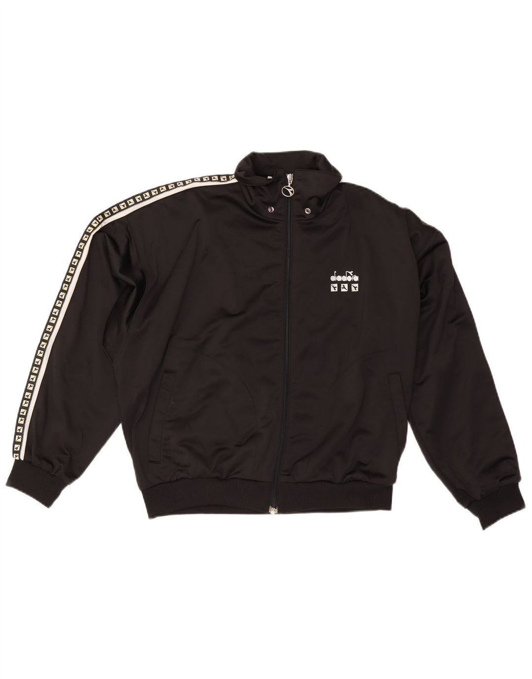 Diadora muška gornja jakna s grafičkim motivima UK 34 XS crni poliester