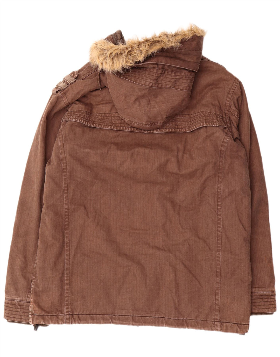 QUIKSILVER muška vojna jakna s kapuljačom UK 40 Large Brown Pamuk