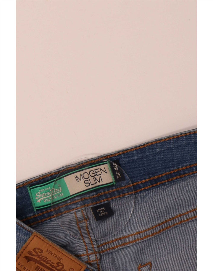 Superdry ženske uske traperice Imogen W32 L30 plavi pamuk