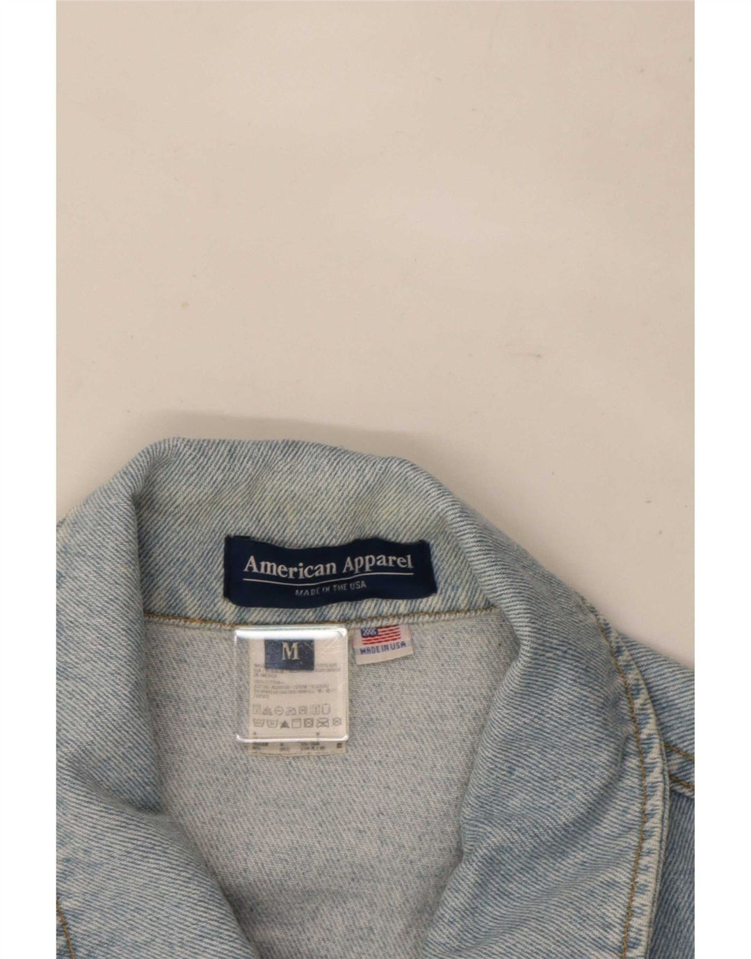 American Apparel muška traper jakna UK 38 srednje plavi pamuk