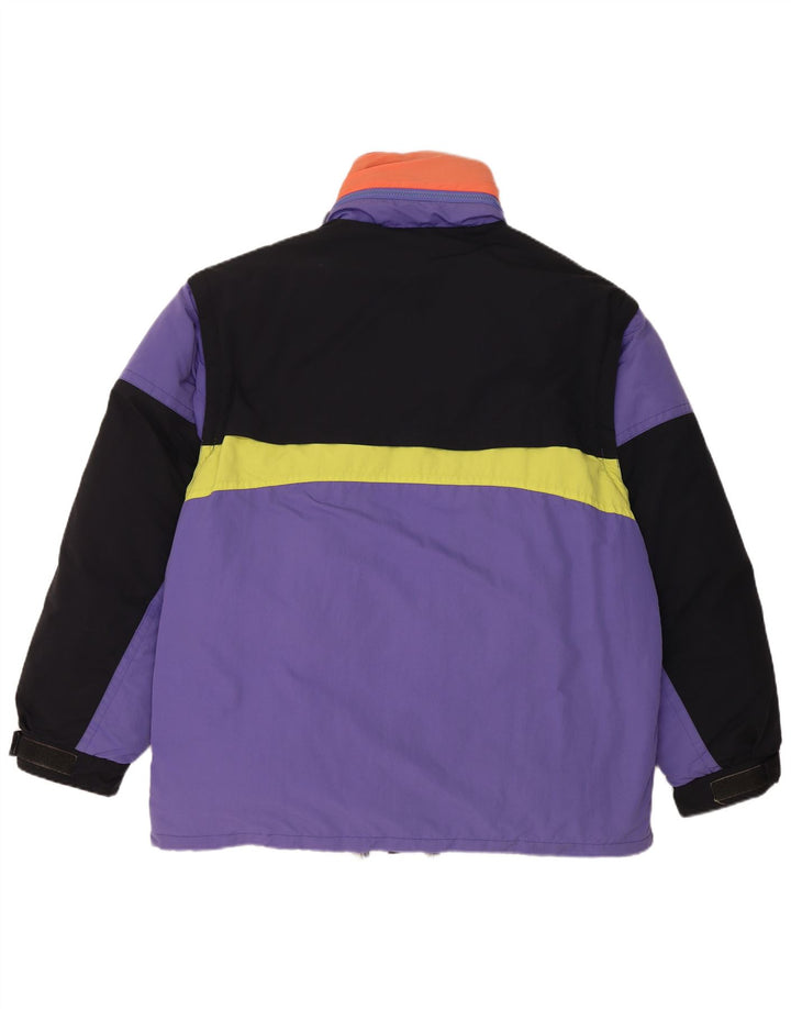 Vintage muška podstavljena jakna UK 40 Large Purple Colourblock Poliamid