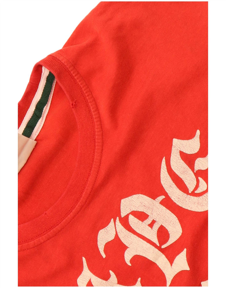 SUPERDRY ženska majica kratkih rukava s grafičkim motivima UK 12 Srednje crveni pamuk