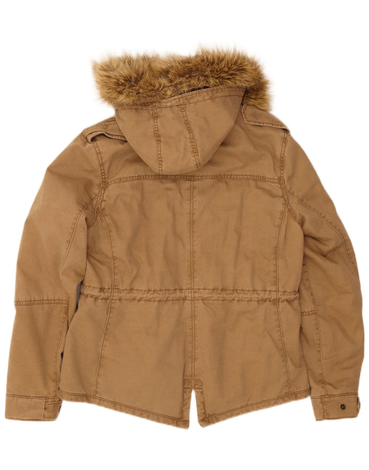 LEVI'S ženska jakna parka s kapuljačom UK 16 Veliki smeđi pamuk