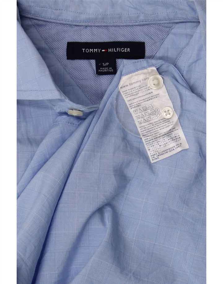 Tommy Hilfiger muška košulja, mali plavi karirani pamuk