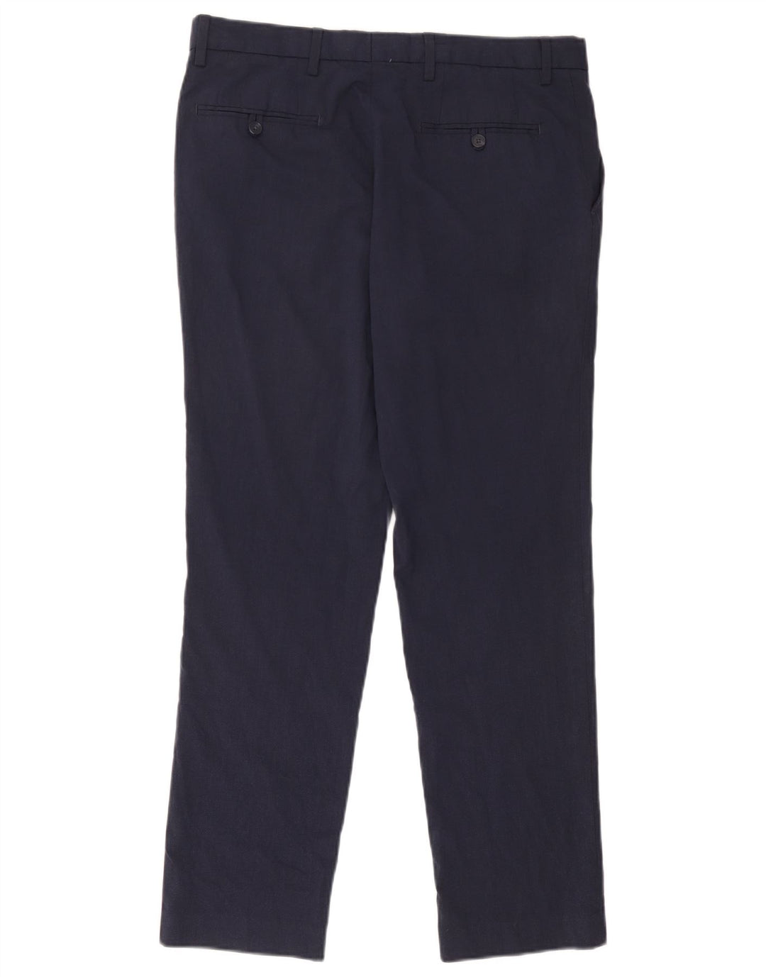 Marks & Spencer muške uske chino hlače W34 L31 tamnoplavi poliester
