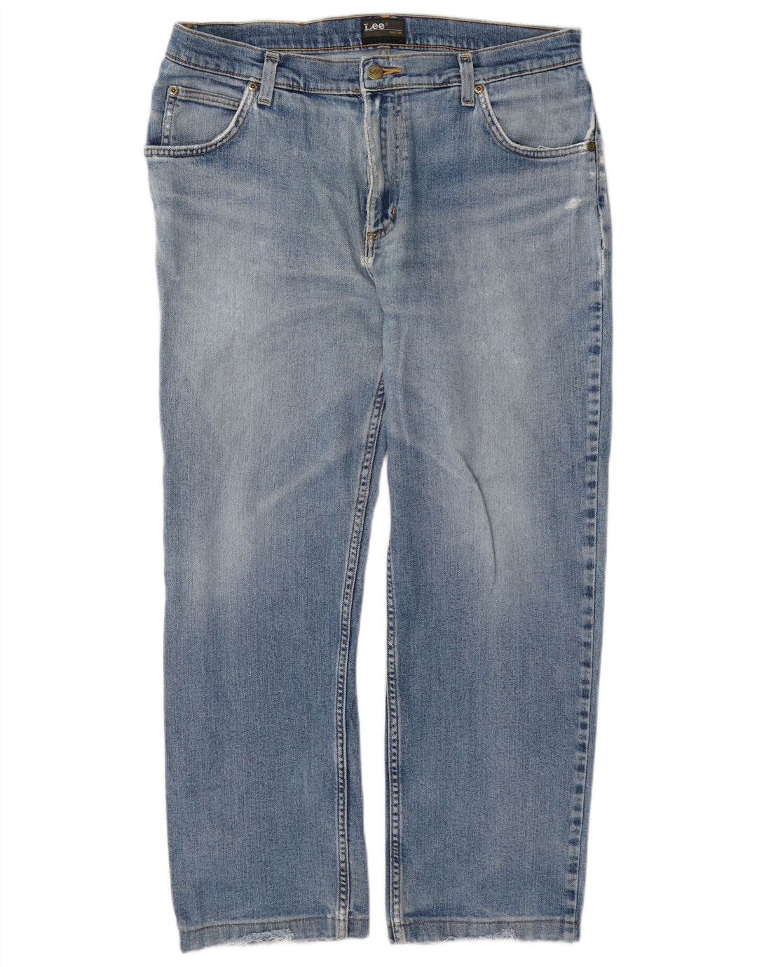 Lee Mens Brooklyn Straight Jeans W36 L27 Plavi pamuk