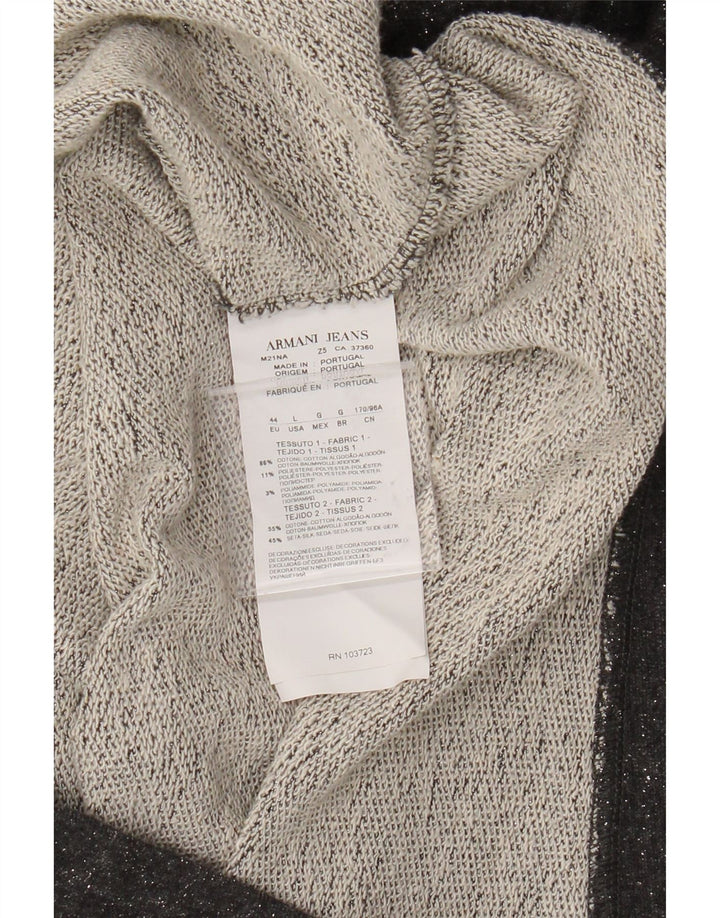 Armani Jeans ženski džemper EU 44 XL sivi pamuk