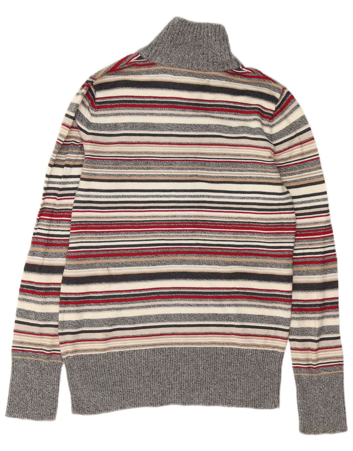 Eddie Bauer ženski džemper s dugmadima i ovratnikom UK 14 srednje raznobojni