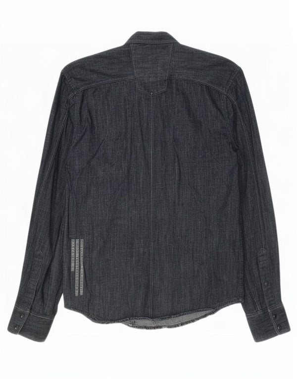 Jack & Jones muška traper košulja Mala tamnoplava pamuk