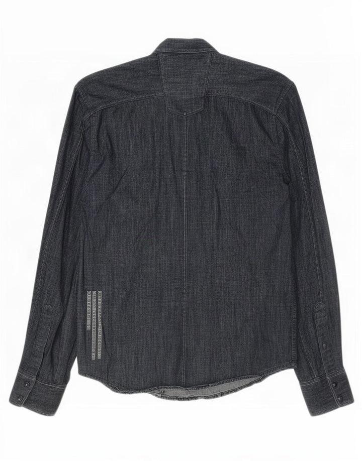 Jack & Jones muška traper košulja Mala tamnoplava pamuk