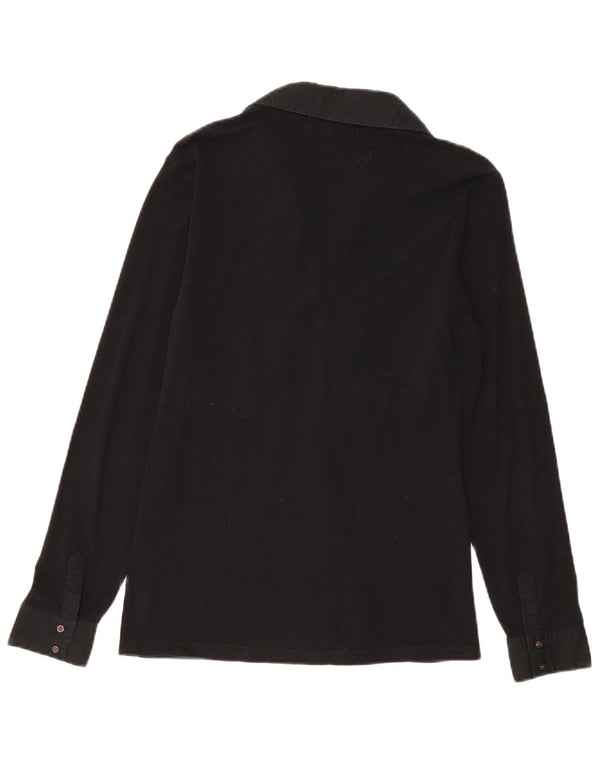 MARINA MILITARE Ženska polo majica dugih rukava UK 18 XL crni pamuk