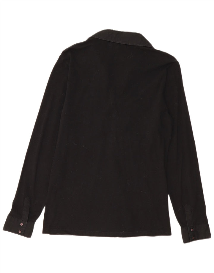 MARINA MILITARE Ženska polo majica dugih rukava UK 18 XL crni pamuk