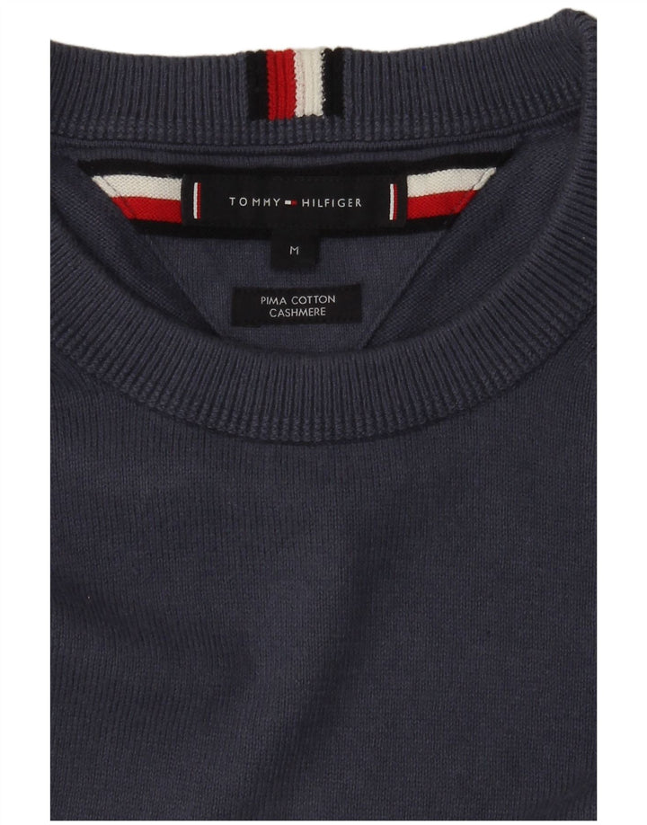 Tommy Hilfiger muški džemper s okruglim izrezom Srednje plavi pamuk