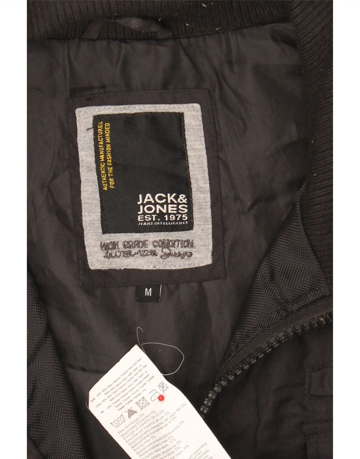 Jack & Jones muška bomber jakna UK 38 srednji crni najlon