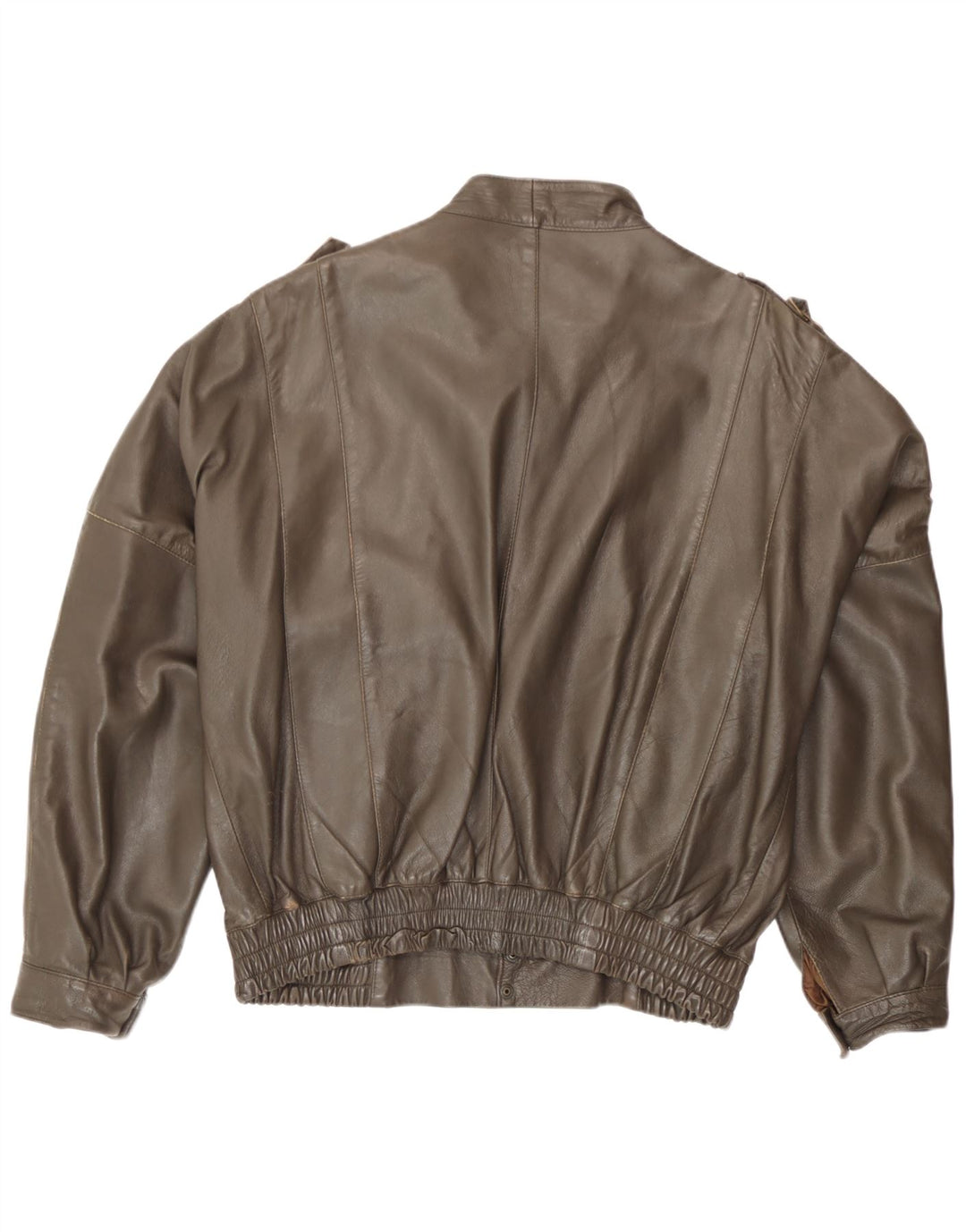 Vintage muška kožna jakna IT 52 XL smeđa koža