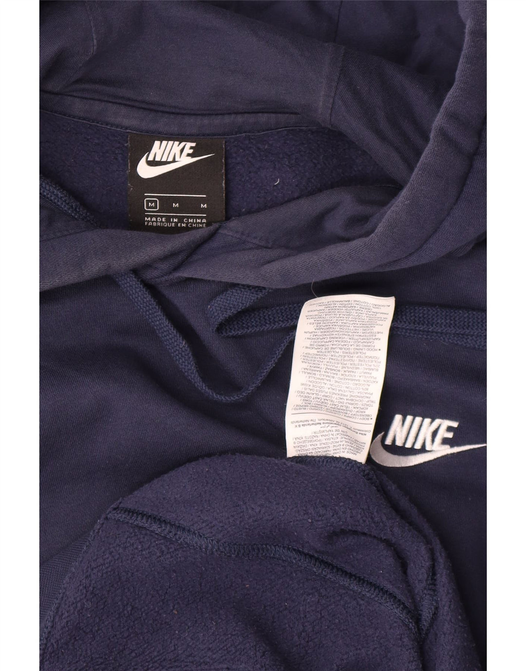 Nike muška majica s kapuljačom Srednje tamnoplavi pamuk