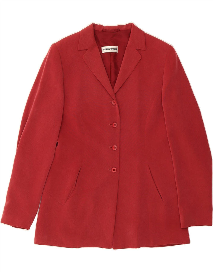 GERRY WEBER Womens 4 Button 2 Piece Skirt Set UK 12 Medium W26 Red Cupro Vintage Gerry Weber and Second-Hand Gerry Weber from Messina Hembry 