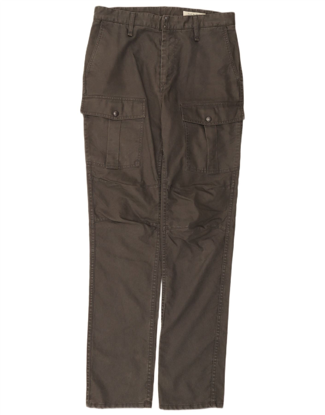 RAG & BONE Muške ravne kargo hlače W32 L33 Sivi pamuk