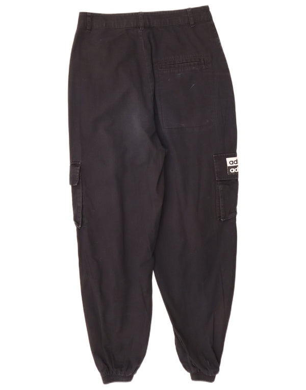Adidas ženske kargo hlače visokog struka UK 8 male W26 L27 crne