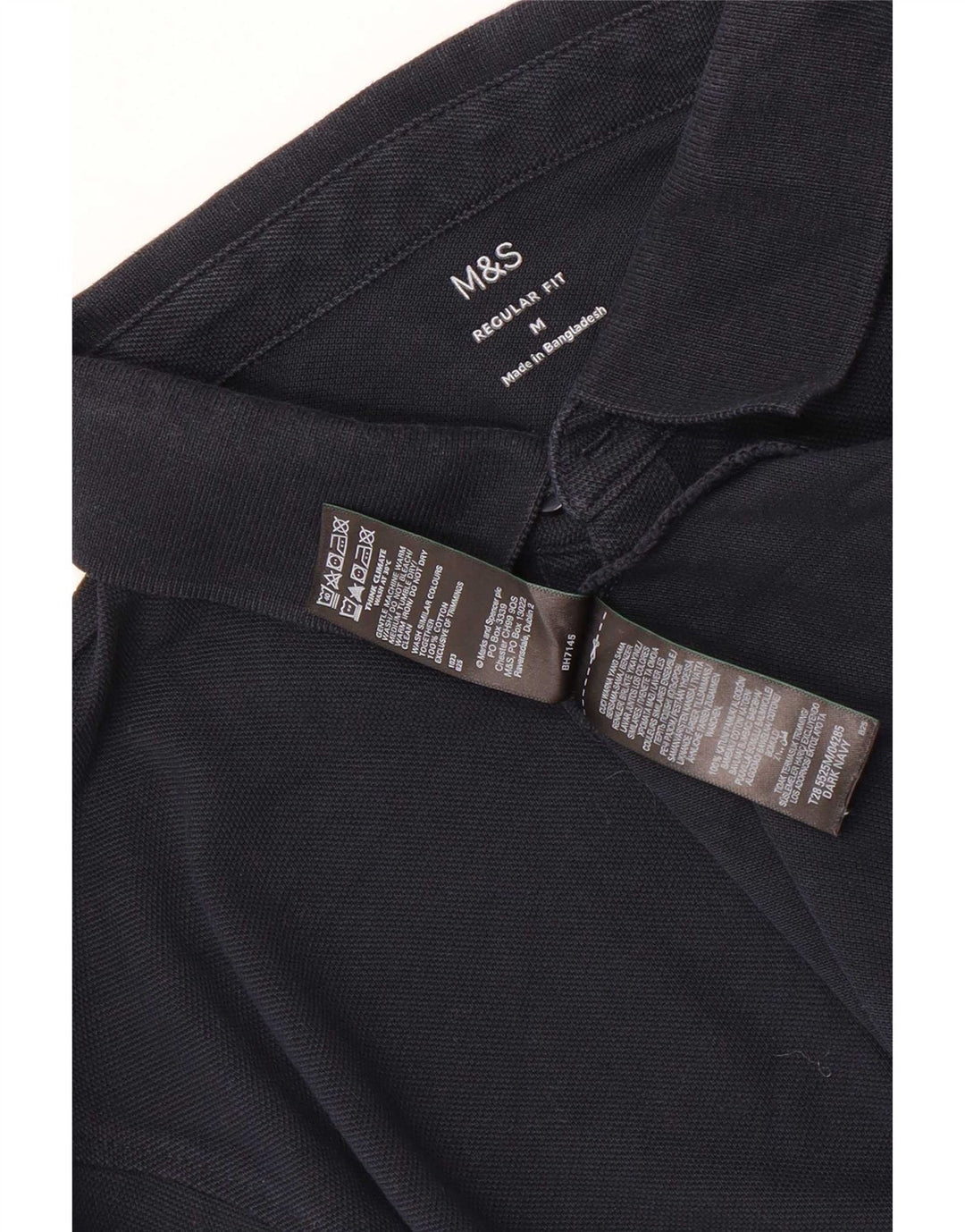Marks & Spencer muška polo majica dugih rukava srednjeg kroja tamnoplava