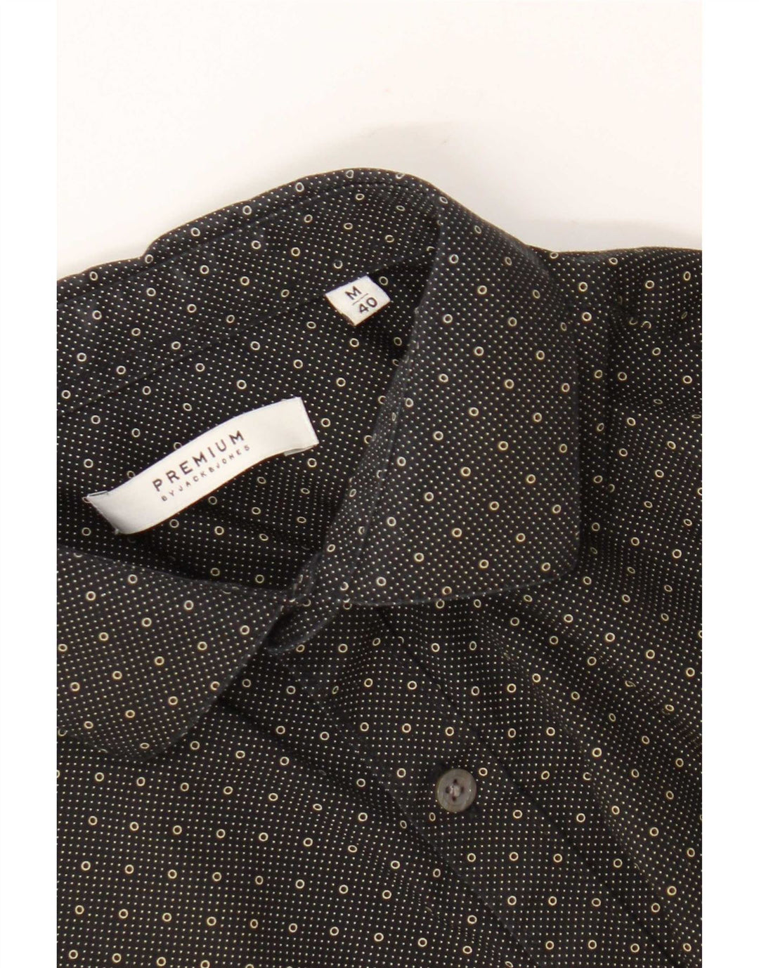 Jack & Jones muška košulja veličine 40 srednje crne točkice