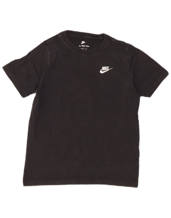 Nike Boys T-Shirt Top 12-13 Years Large Crni Pamuk