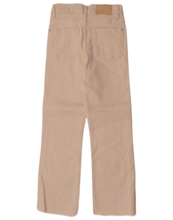 Ženske traperice Zara Bootcut EU 32 2XS W22 L26 bijeli pamuk