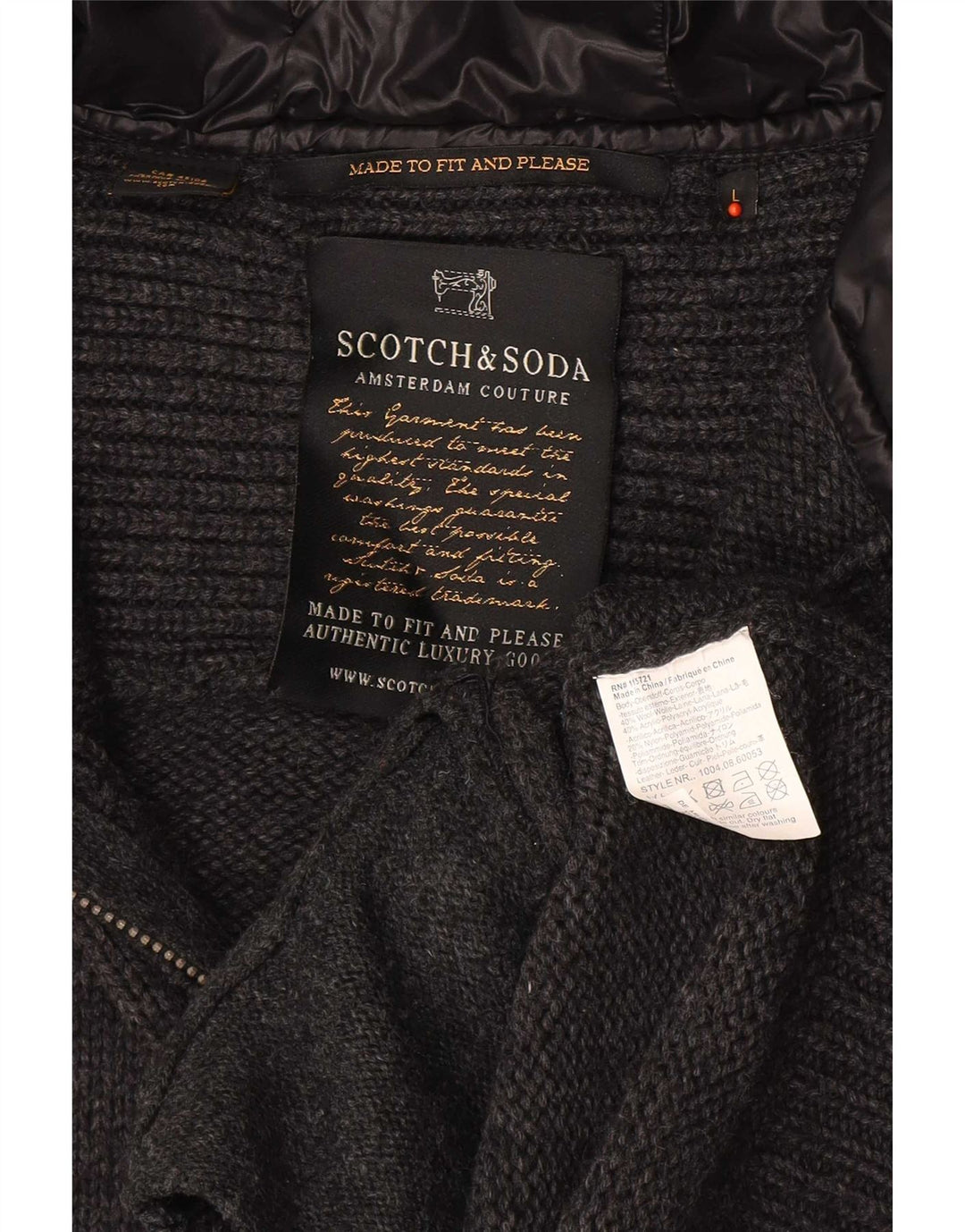 Scotch & Soda muški kardigan pulover veliki sivi vuneni