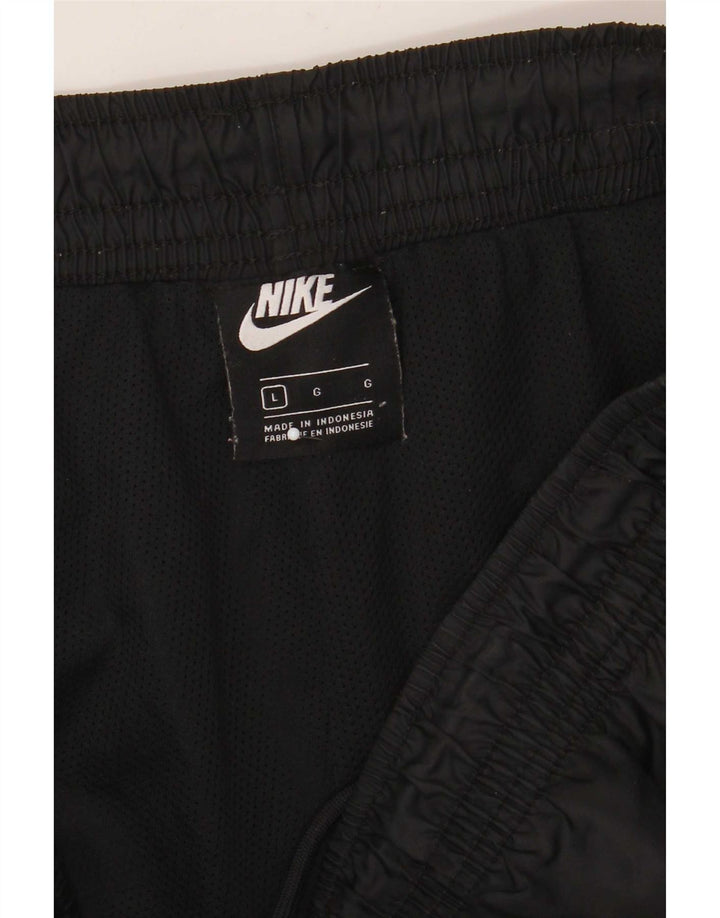 Nike muške hlače za trenirku, velike crne hlače od poliestera