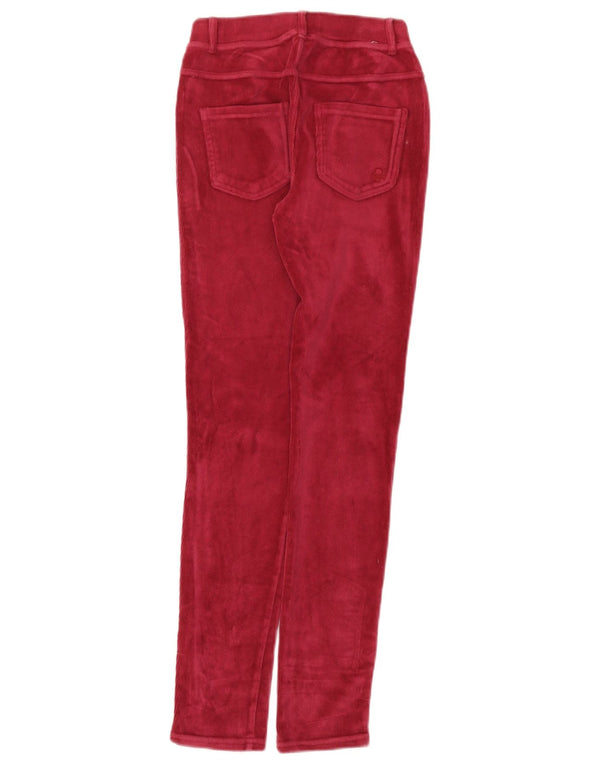 Benetton uske hlače od samta za djevojčice 11-12 godina 2XL W24 L29 Bordo