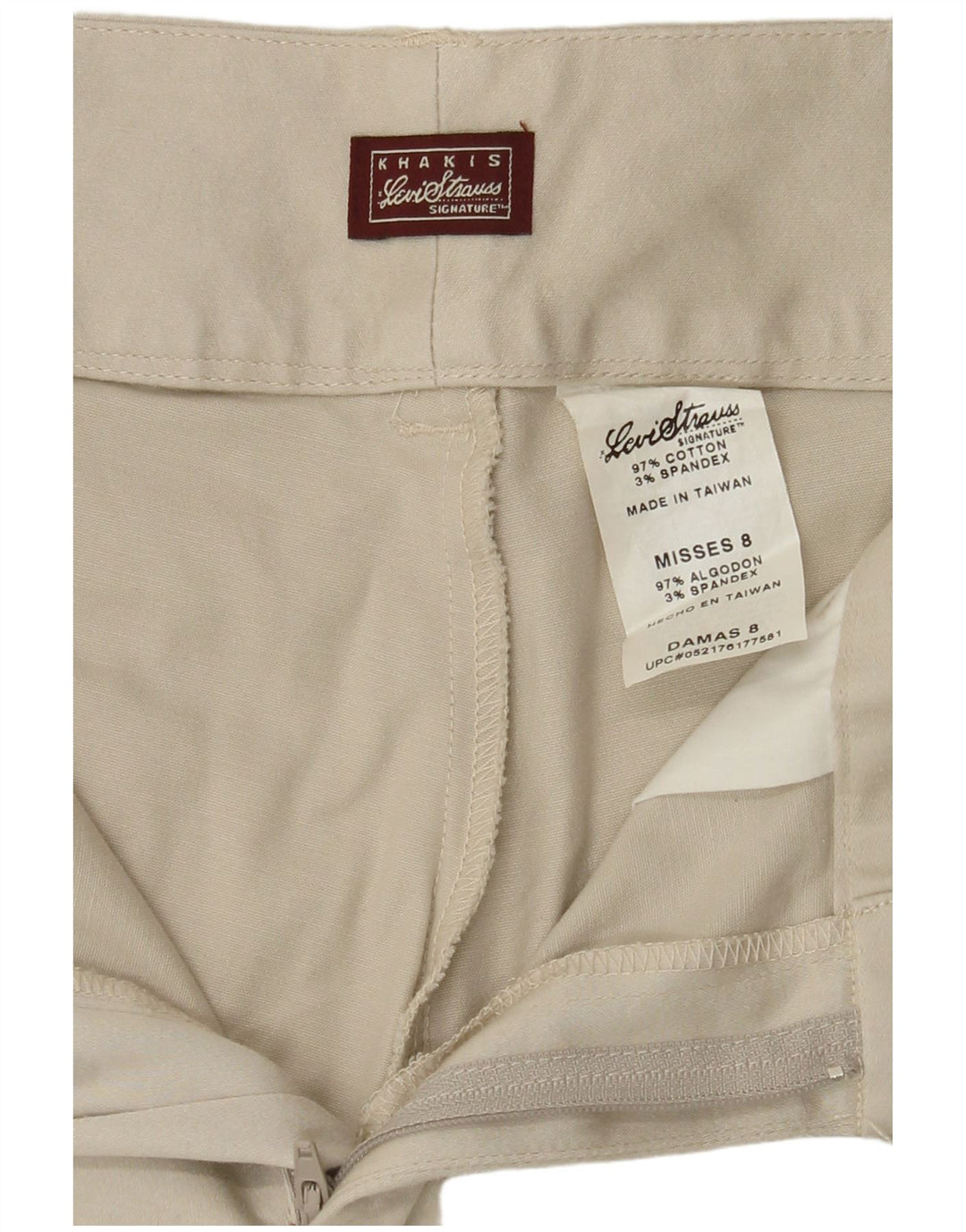 LEVI'S Womens Khakis Straight Chino Trousers US 8 Medium W30 L30 Beige
