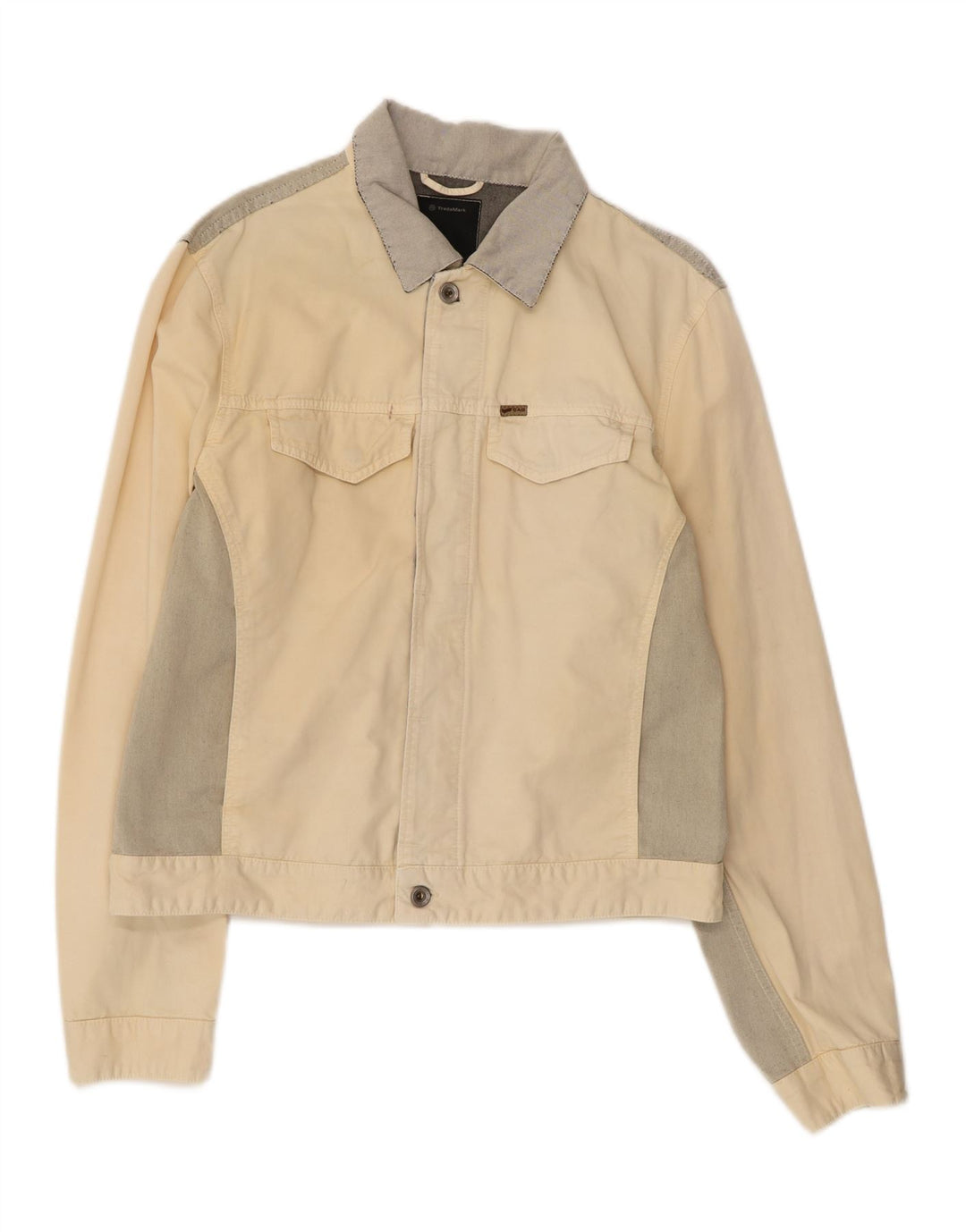 GAS Ženska traper jakna UK 18 XL Off White Colourblock