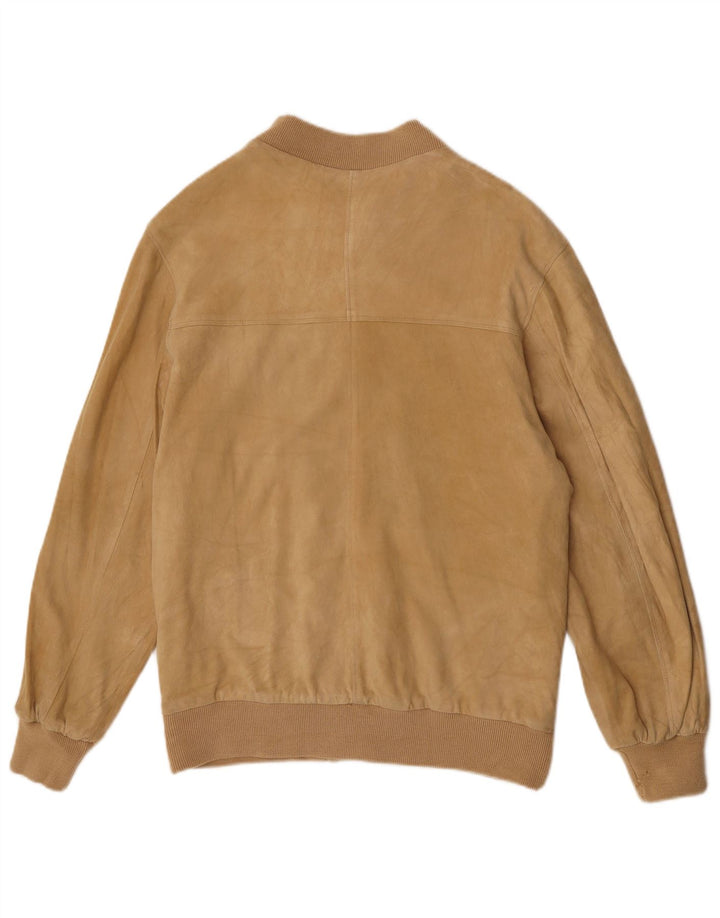 Vintage muška bomber jakna od brušene kože UK 38 srednje bež boje