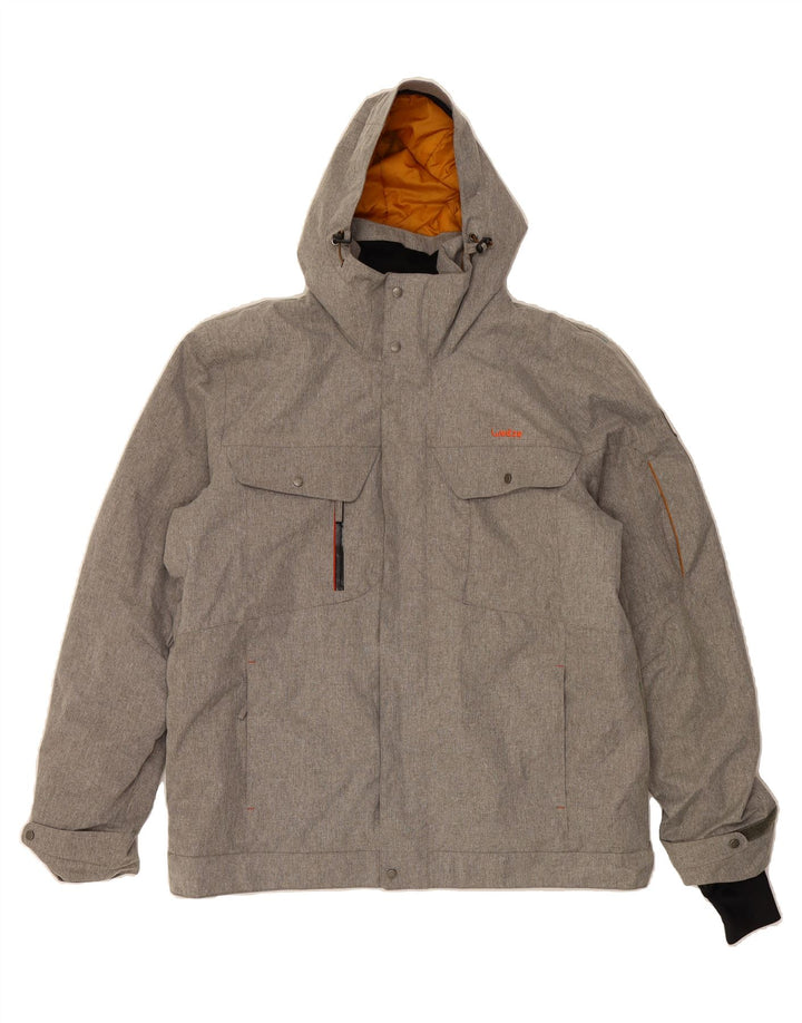 WED ZE Mens Hooded Windbreaker Jacket UK 42 XL Grey Polyester Vintage Wed Ze and Second-Hand Wed Ze from Messina Hembry 