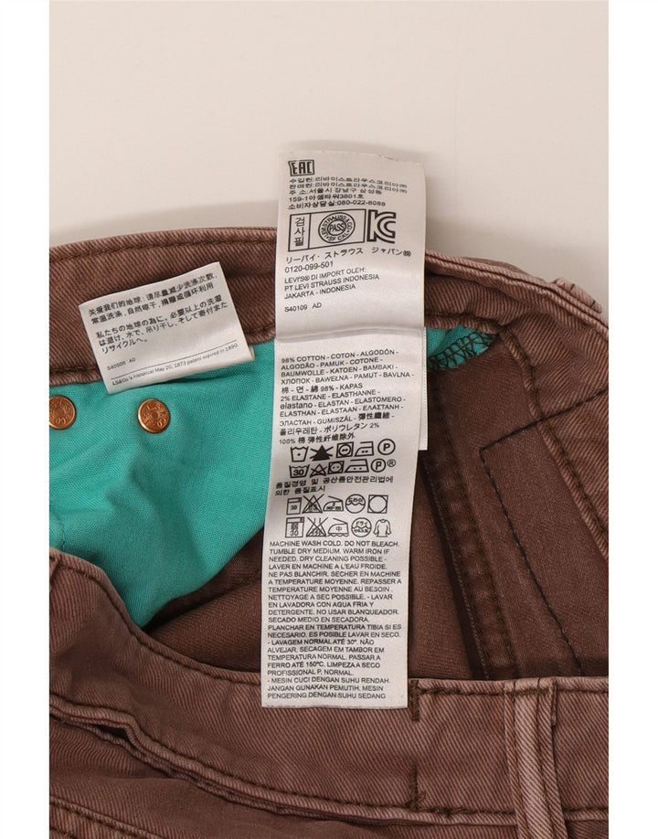 Levi's muške 511 uske traperice W28 L30 smeđi pamuk