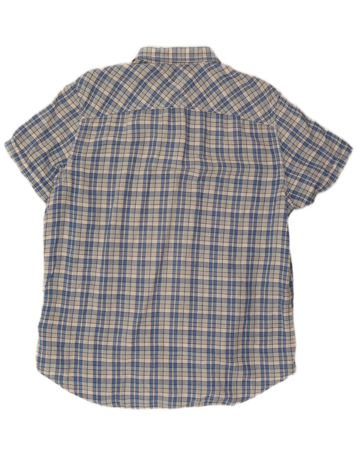 Timberland muška Earthkeepers uska majica kratkih rukava 2XL plava karirana