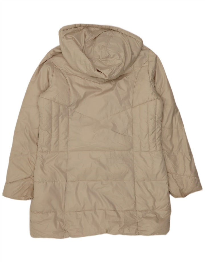 Marks & Spencer ženski preveliki podstavljeni kaput s kapuljačom UK 14 Medium Off White