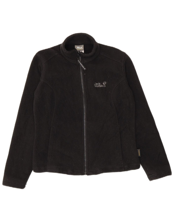 Jack Wolfskin ženska jakna od flisa s podstavom UK 12/14 Srednje crni poliester