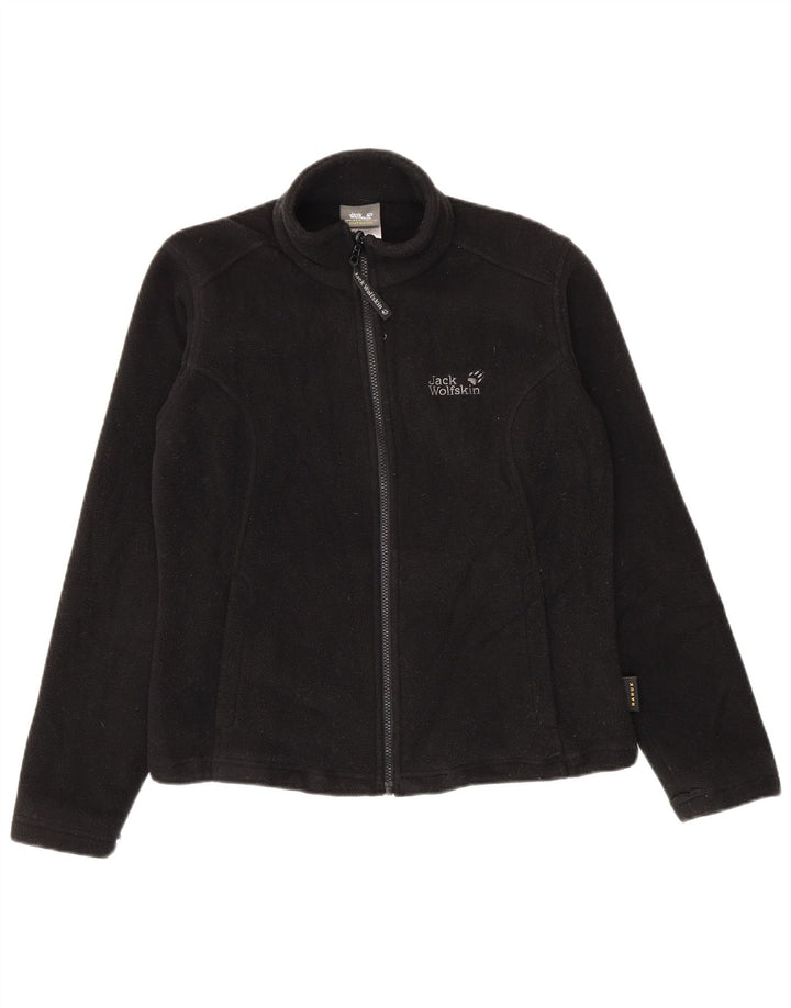 Jack Wolfskin ženska jakna od flisa s podstavom UK 12/14 Srednje crni poliester