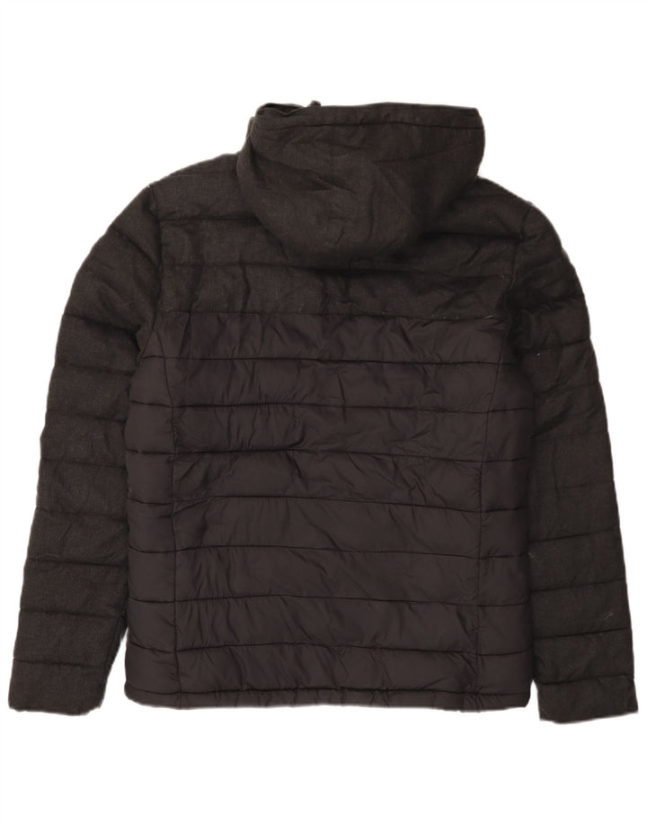 Superdry muška podstavljena jakna s kapuljačom UK 38 srednje sivi najlon